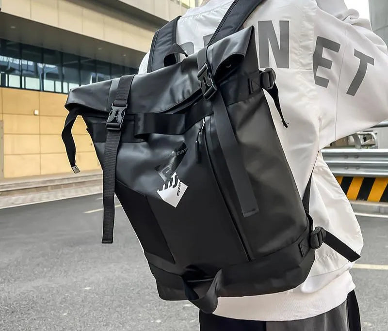 Curved Edge Fashion Backpack Men's Large Capacity - Bellarte Enchanté Curved Edge Fashion Backpack Men's Large Capacity